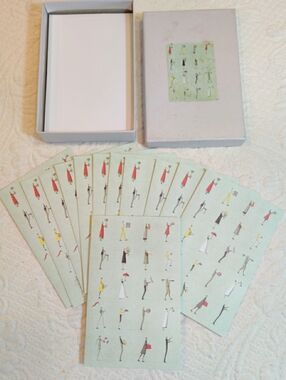 Roger La Borde Design 12 Note/Greeting Cards by Laura Stodart w Envelopes 1999